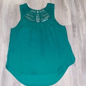 Maurices green blouse tank top size medium